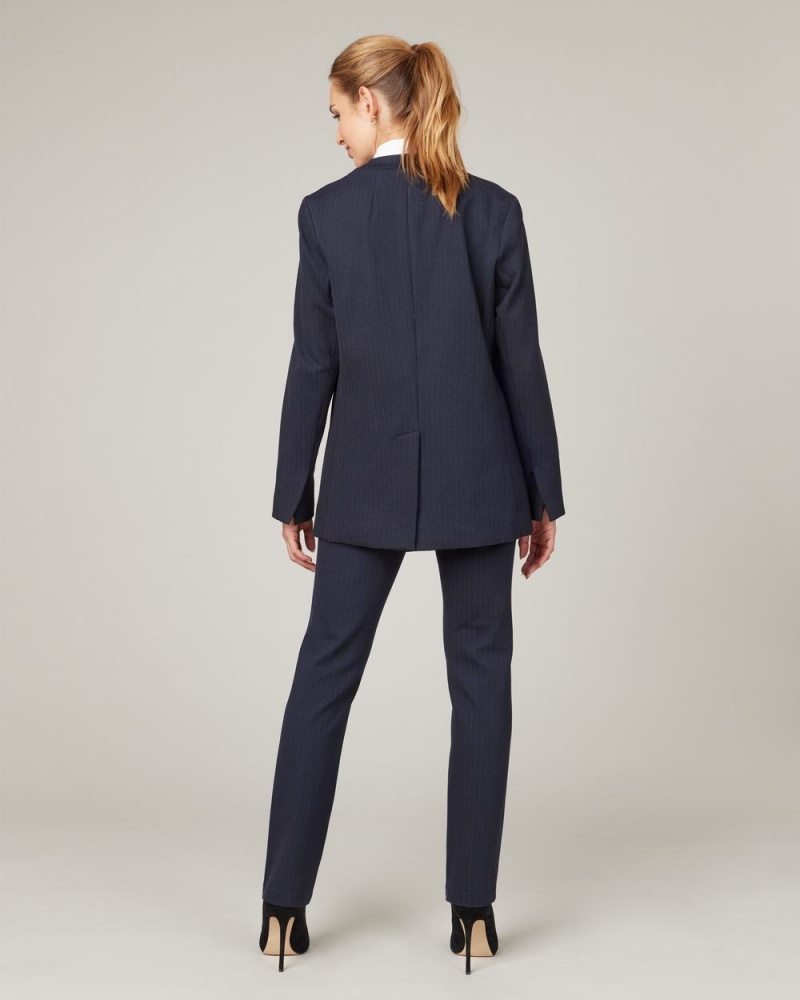 Hauts Spanx The Perfect Oversized Blazer Femme Bleu Marine Grise France | VDHM70839