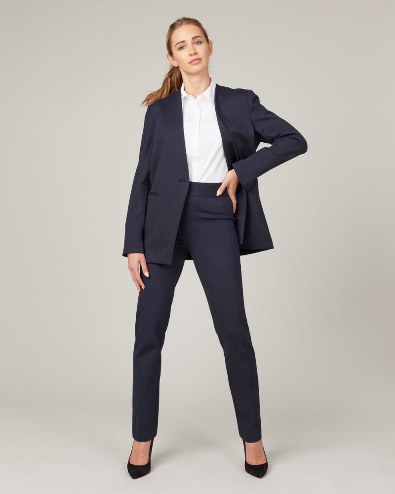 Hauts Spanx The Perfect Oversized Blazer Femme Bleu Marine Grise France | VDHM70839