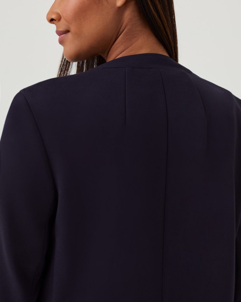 Hauts Spanx The Perfect Oversized Blazer Femme Bleu Marine France | EKMF61249