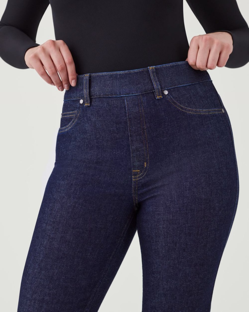 Jean Spanx Kick Flare Femme Indigo France | TNFP32869