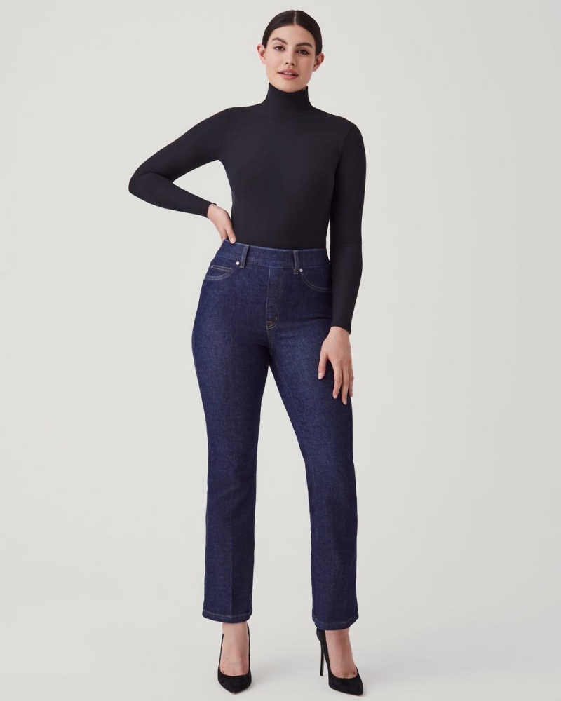 Jean Spanx Kick Flare Femme Indigo France | TNFP32869