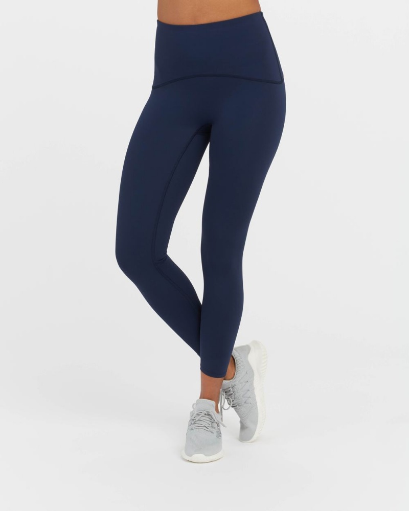 Leggings Spanx Booty Boost® Active 7/8 Femme Bleu Marine France | DEVG58307