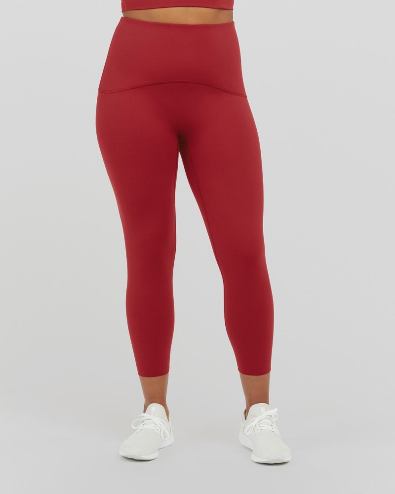 Leggings Spanx Booty Boost® Active 7/8 Femme Rouge France | ACID54123