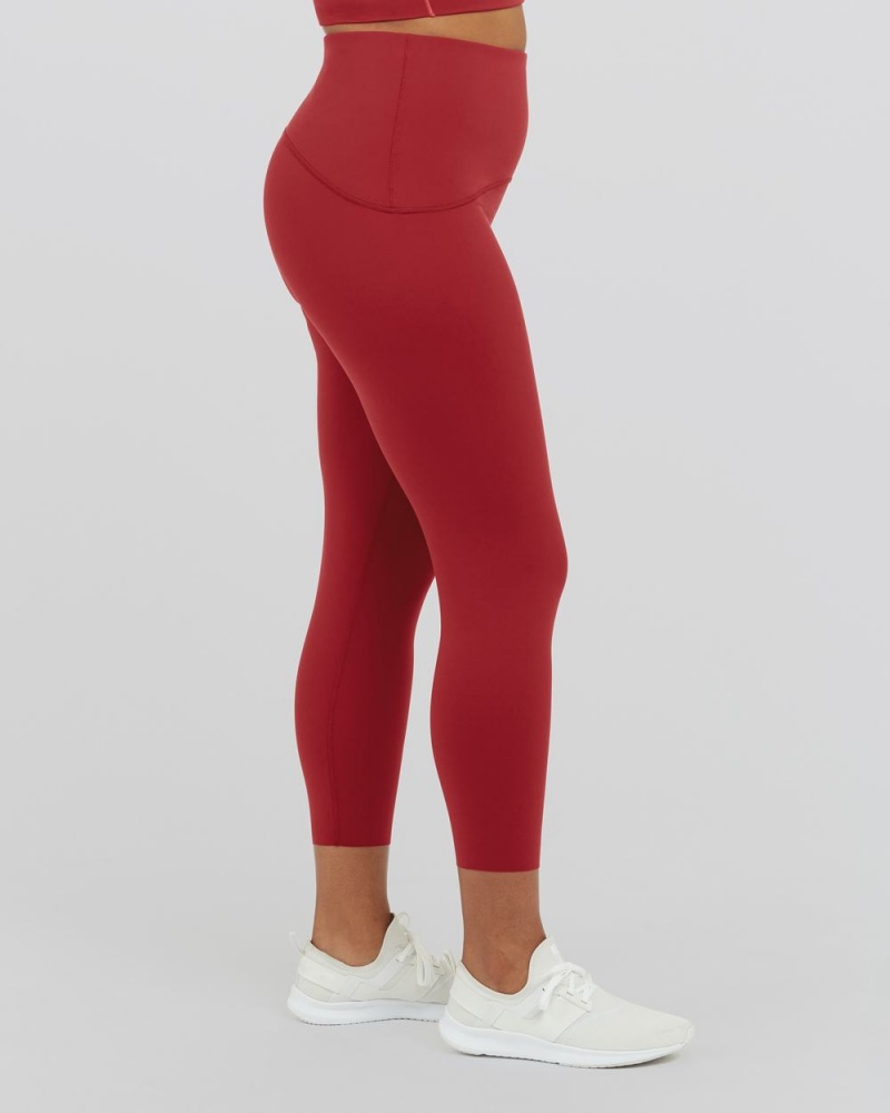 Leggings Spanx Booty Boost® Active 7/8 Femme Rouge France | ACID54123