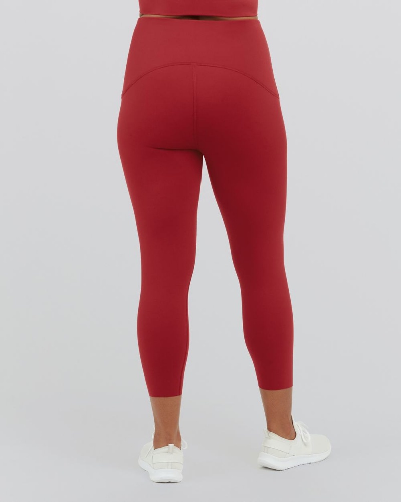 Leggings Spanx Booty Boost® Active 7/8 Femme Rouge France | ACID54123