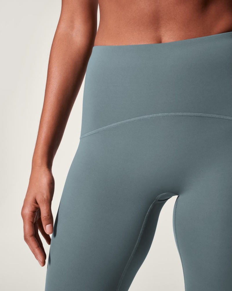 Leggings Spanx Booty Boost® Active 7/8 Femme Bleu Grise France | MRBG34798