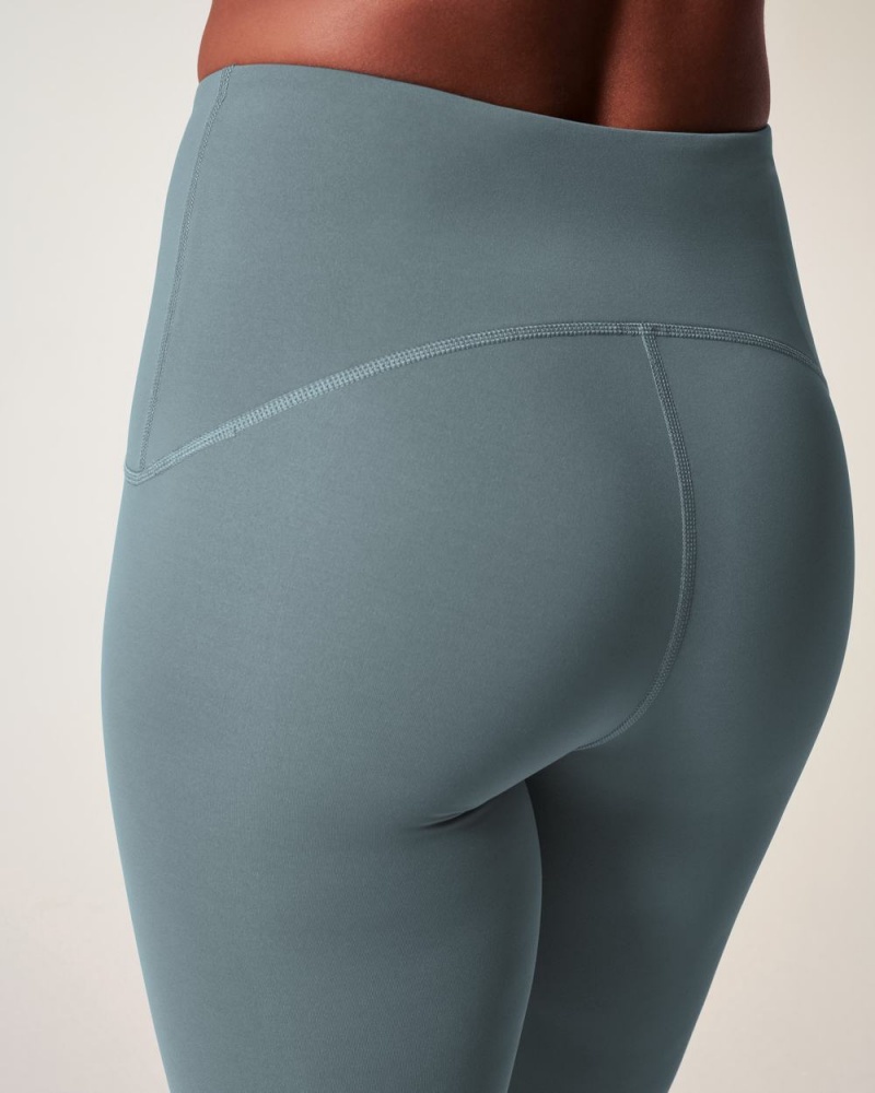 Leggings Spanx Booty Boost® Active 7/8 Femme Bleu Grise France | MRBG34798