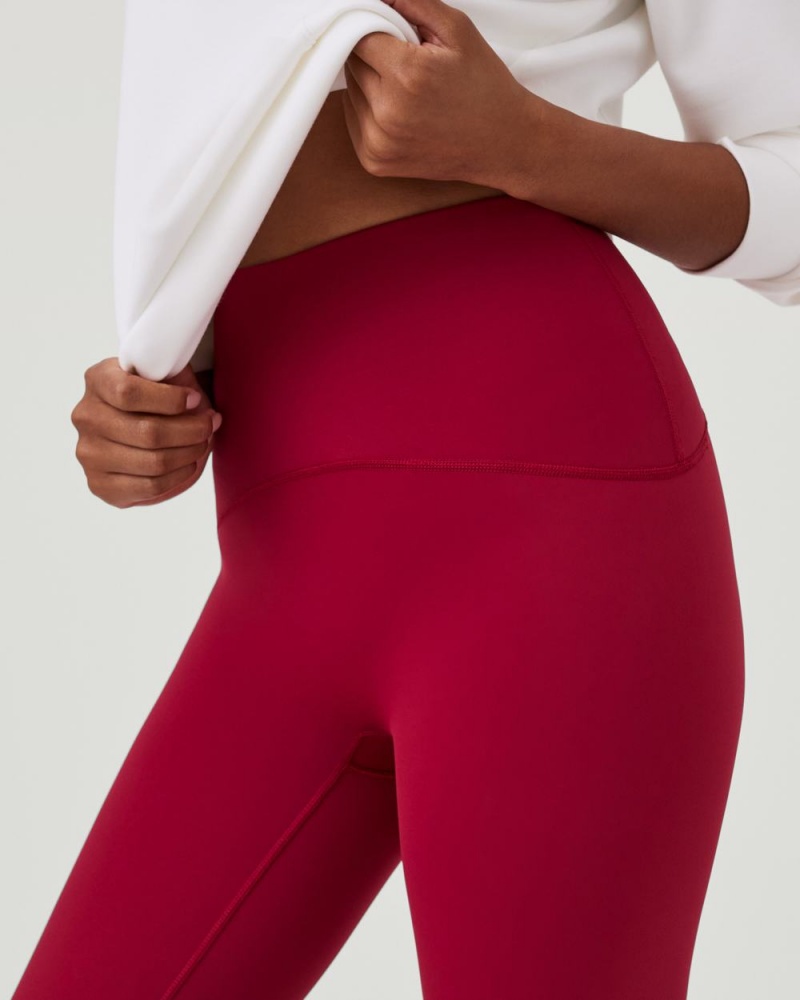 Leggings Spanx Booty Boost® Active 7/8 Femme Rouge France | YBRI69821