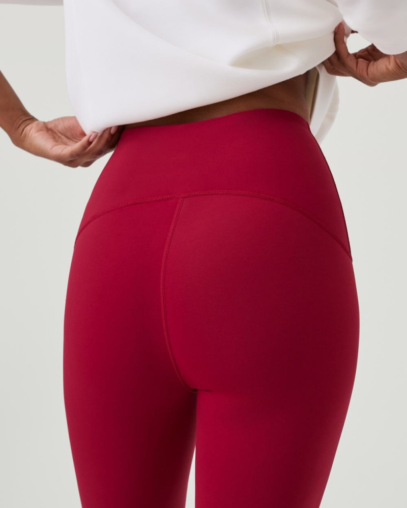 Leggings Spanx Booty Boost® Active 7/8 Femme Rouge France | YBRI69821