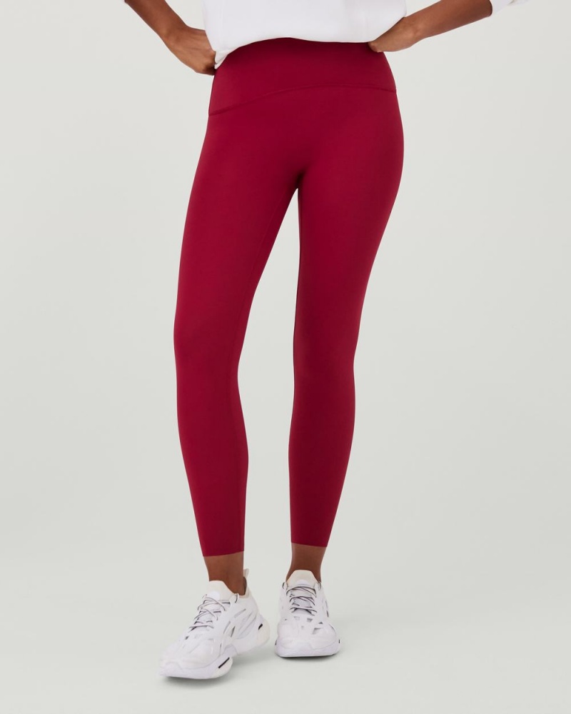 Leggings Spanx Booty Boost® Active 7/8 Femme Rouge France | YBRI69821