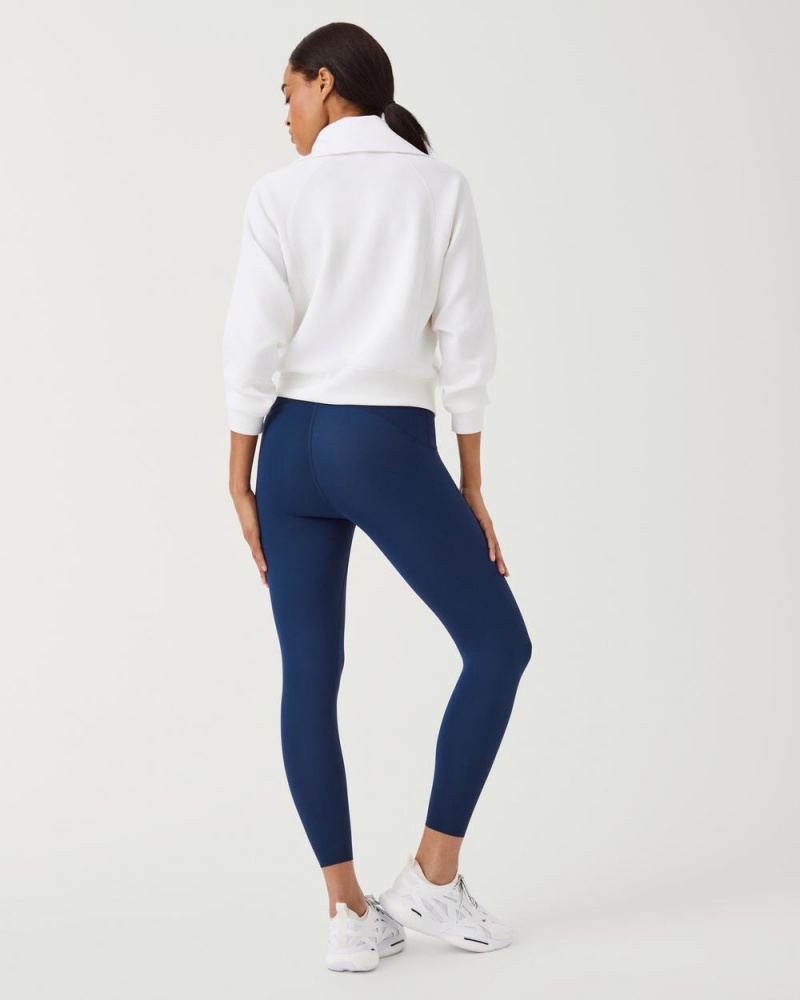 Leggings Spanx Booty Boost® Active 7/8 Femme Bleu Marine France | DTFK95104