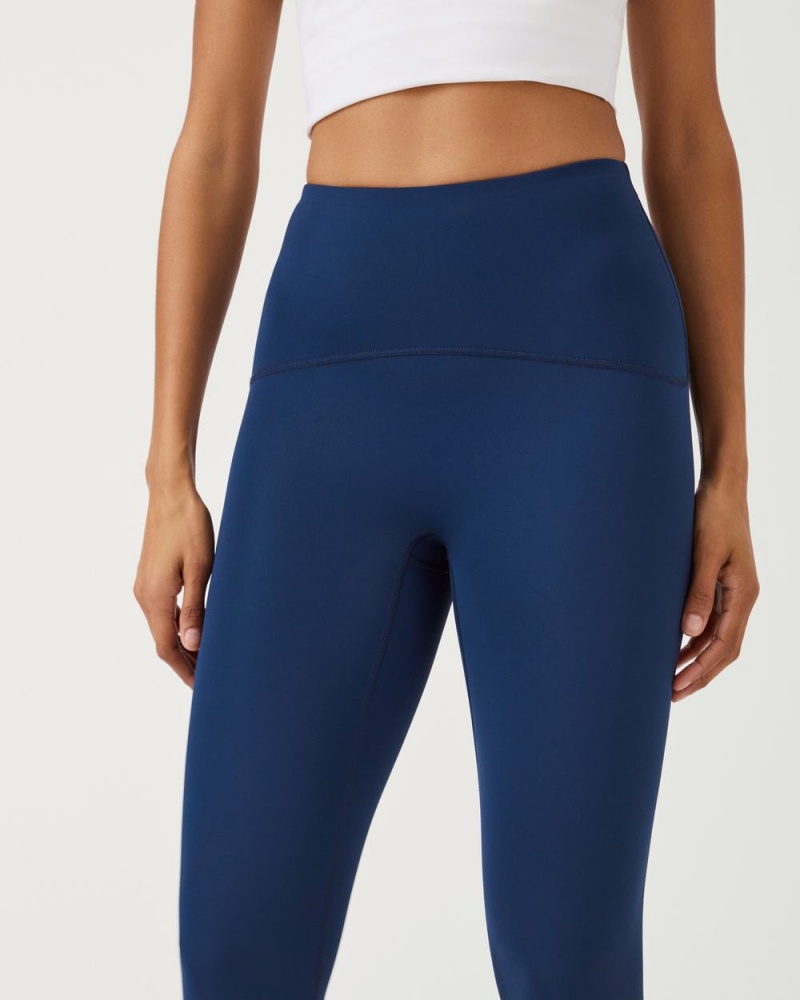 Leggings Spanx Booty Boost® Active 7/8 Femme Bleu Marine France | DTFK95104