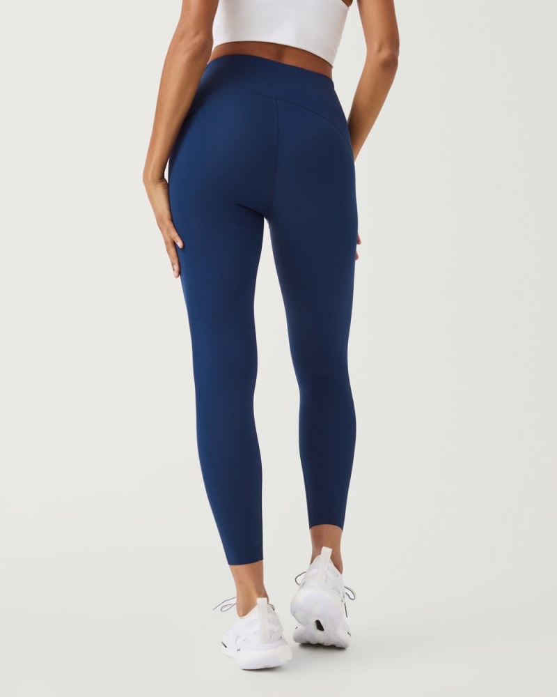 Leggings Spanx Booty Boost® Active 7/8 Femme Bleu Marine France | DTFK95104