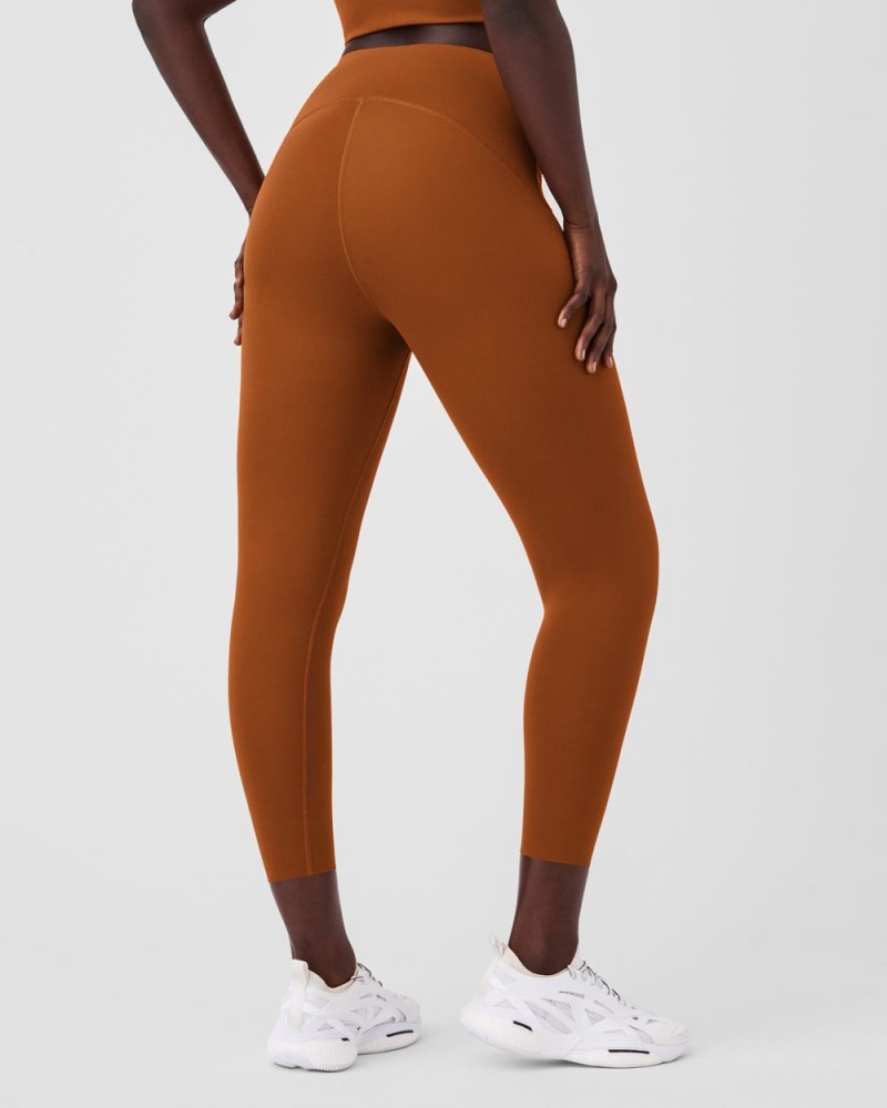 Leggings Spanx Booty Boost® Active 7/8 Femme Marron France | YOXV18460