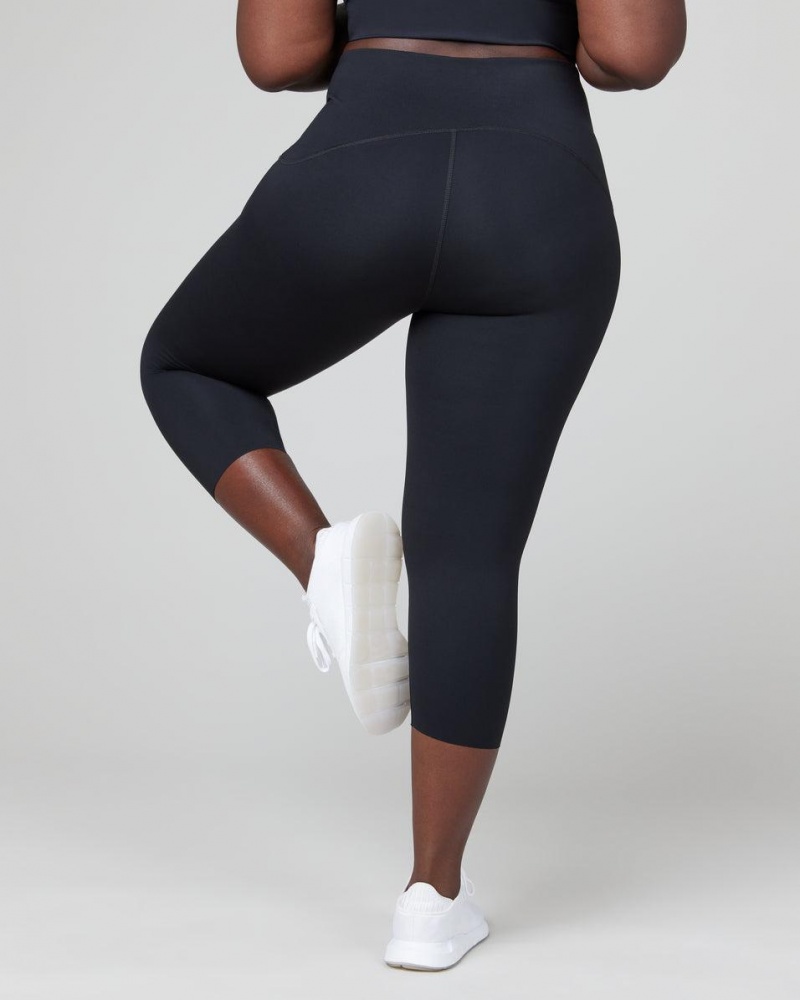 Leggings Spanx Booty Boost® Active Cropped Femme Noir France | NBHI81357