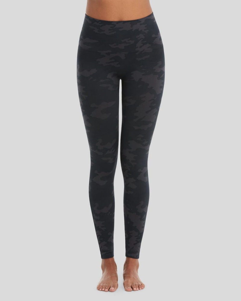 Leggings Spanx EcoCare Seamless Femme Noir Camouflage France | KREC21479