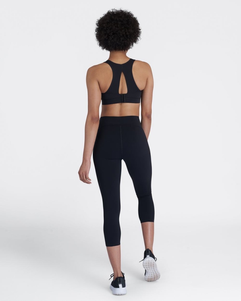 Leggings Spanx Every.Wear Active Icon Cropped Femme Noir France | MXHU87234