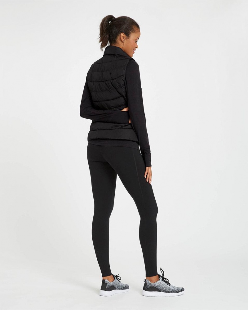 Leggings Spanx Every.Wear Active Icon Femme Noir France | VDGL45168