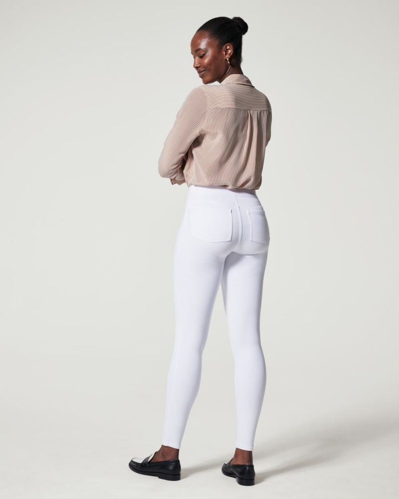 Leggings Spanx Jean-ish® Ankle Femme Blanche France | LWXE54167