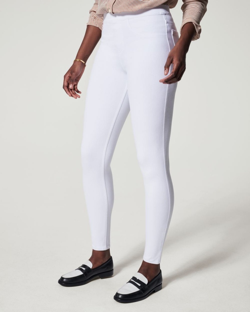 Leggings Spanx Jean-ish® Ankle Femme Blanche France | LWXE54167