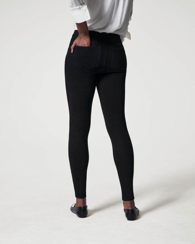 Leggings Spanx Jean-ish® Ankle Femme Noir France | FIZE69123