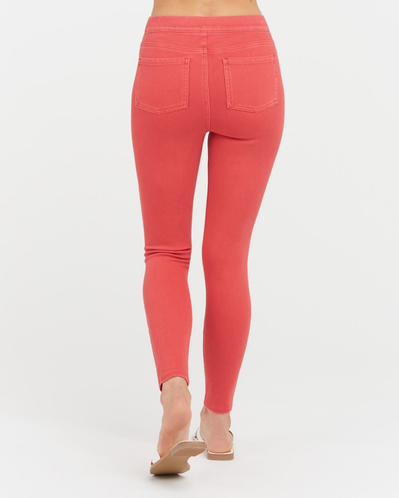 Leggings Spanx Jean-ish® Ankle Femme Rouge France | PDTV81479