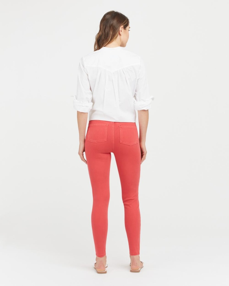 Leggings Spanx Jean-ish® Ankle Femme Rouge France | PDTV81479