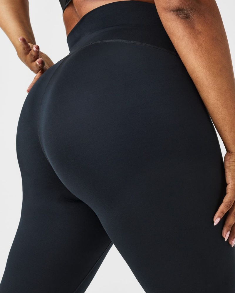 Leggings Spanx Soft & Smooth Active 7/8 Femme Noir France | QNIL69432