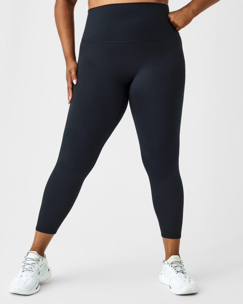 Leggings Spanx Soft & Smooth Active 7/8 Femme Noir France | QNIL69432