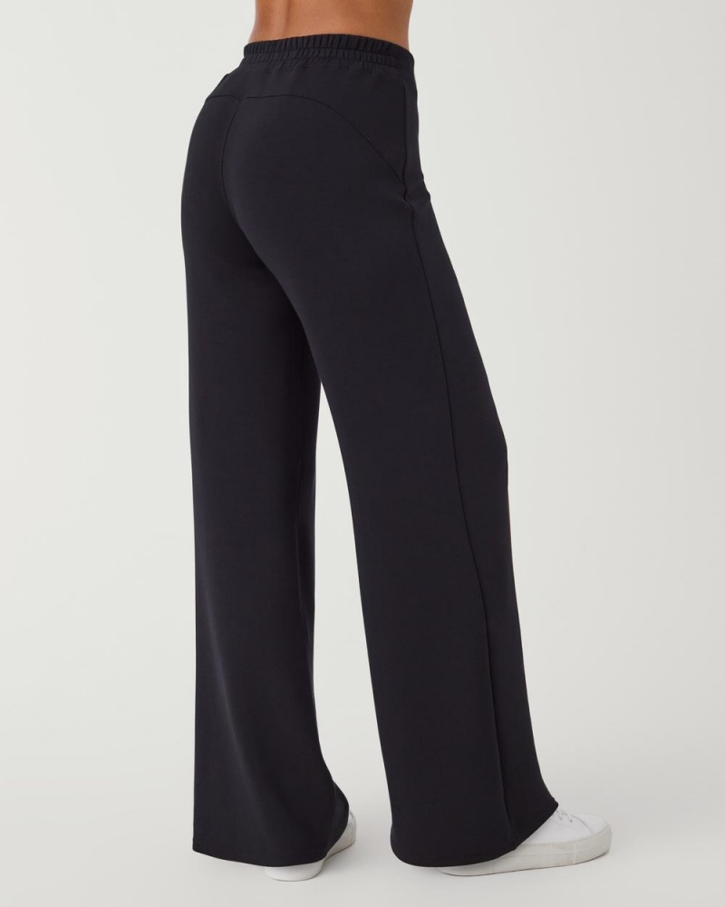 Pantalon Spanx AirEssentials Larges Leg Femme Noir France | HIGA50738