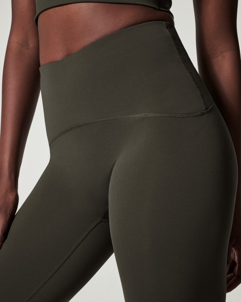 Pantalon Spanx Booty Boost® Active Ankle Flare Femme Vert Olive France | MWUY84065