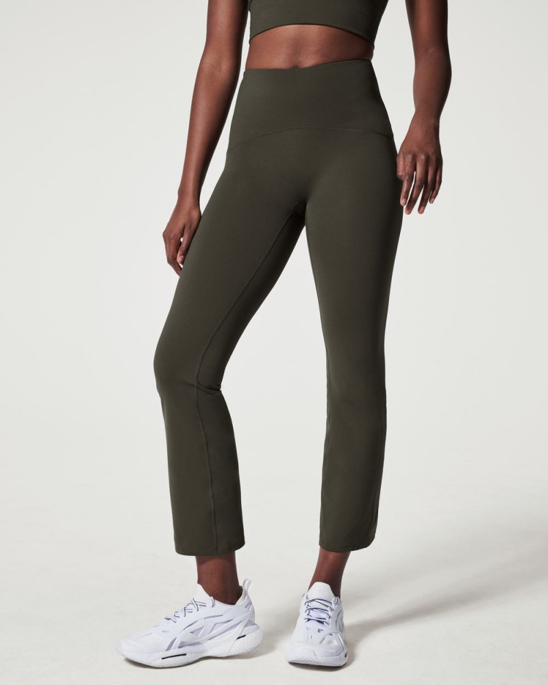 Pantalon Spanx Booty Boost® Active Ankle Flare Femme Vert Olive France | MWUY84065