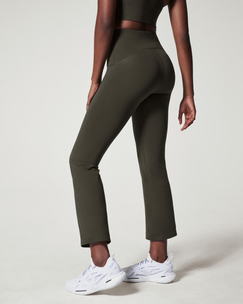 Pantalon Spanx Booty Boost® Active Ankle Flare Femme Vert Olive France | MWUY84065