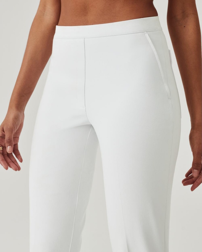 Pantalon Spanx On-the-Go Ankle Slim Droit Pant with Ultimate Opacity Technologie Femme Blanche France | HYCG42835