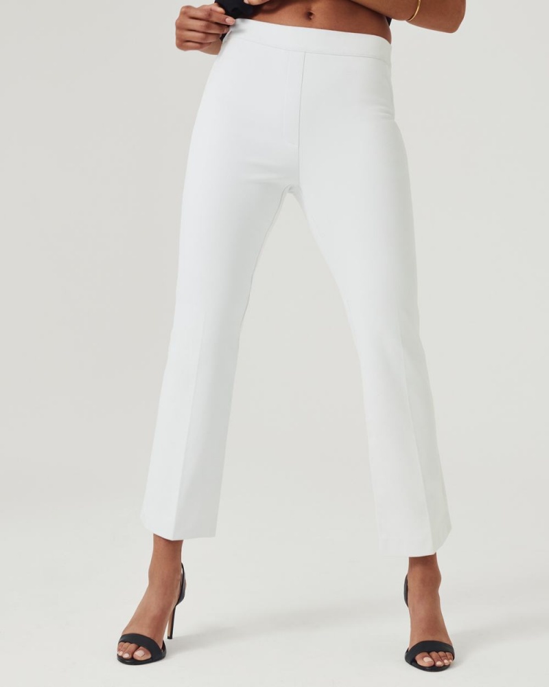 Pantalon Spanx On-the-Go Kick Flare Pant with Ultimate Opacity Technologie Femme Blanche France | EKHM63102