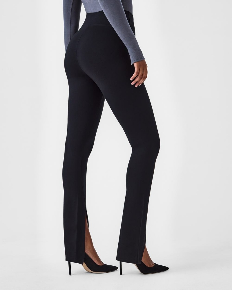 Pantalon Spanx The Perfect Front Slit Mince Femme Noir France | PIAB02439