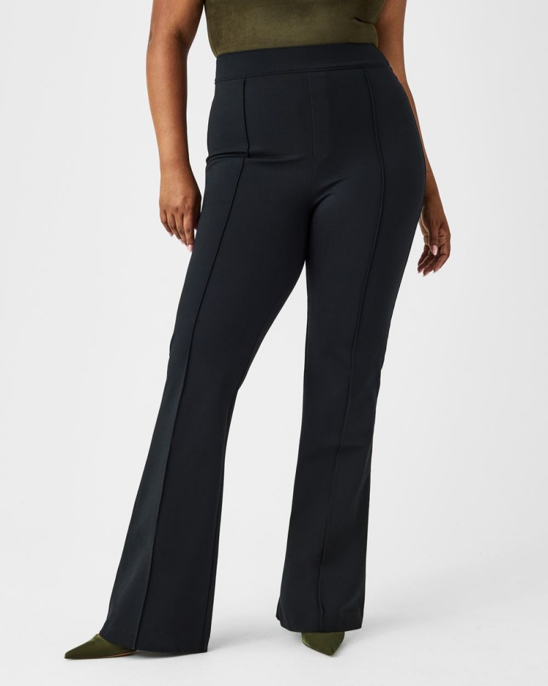 Pantalon Spanx The Perfect Pant, Hi-Rise Flare Femme Noir France | ICRD34289