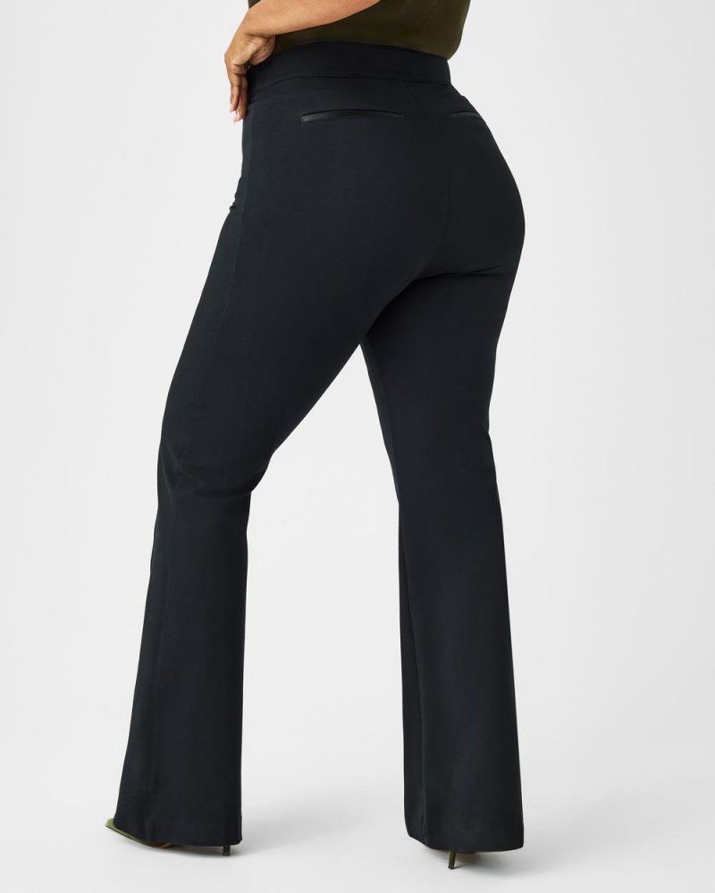 Pantalon Spanx The Perfect Pant, Hi-Rise Flare Femme Noir France | ICRD34289