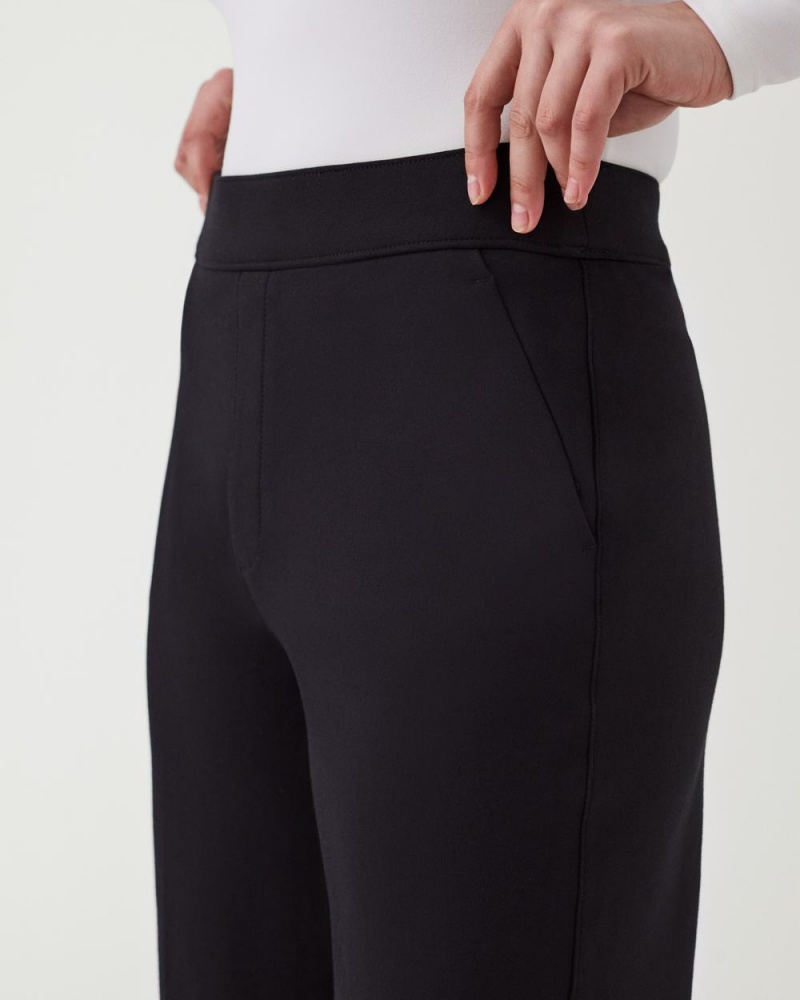 Pantalon Spanx The Perfect Pant, Larges Leg Femme Noir France | OGNB47531