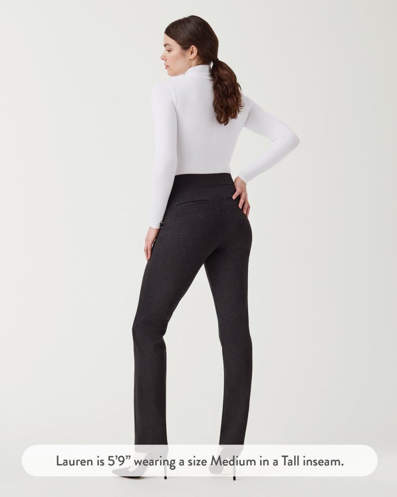 Pantalon Spanx The Perfect Pant, Slim Droit Femme Grise France | GWJZ31420