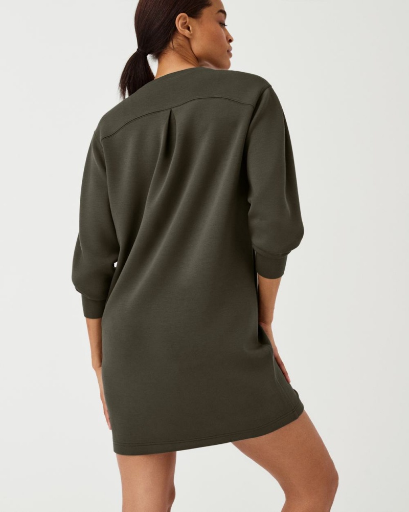 Robe Spanx AirEssentials Crew Neck Femme Vert Olive France | VUSE49256