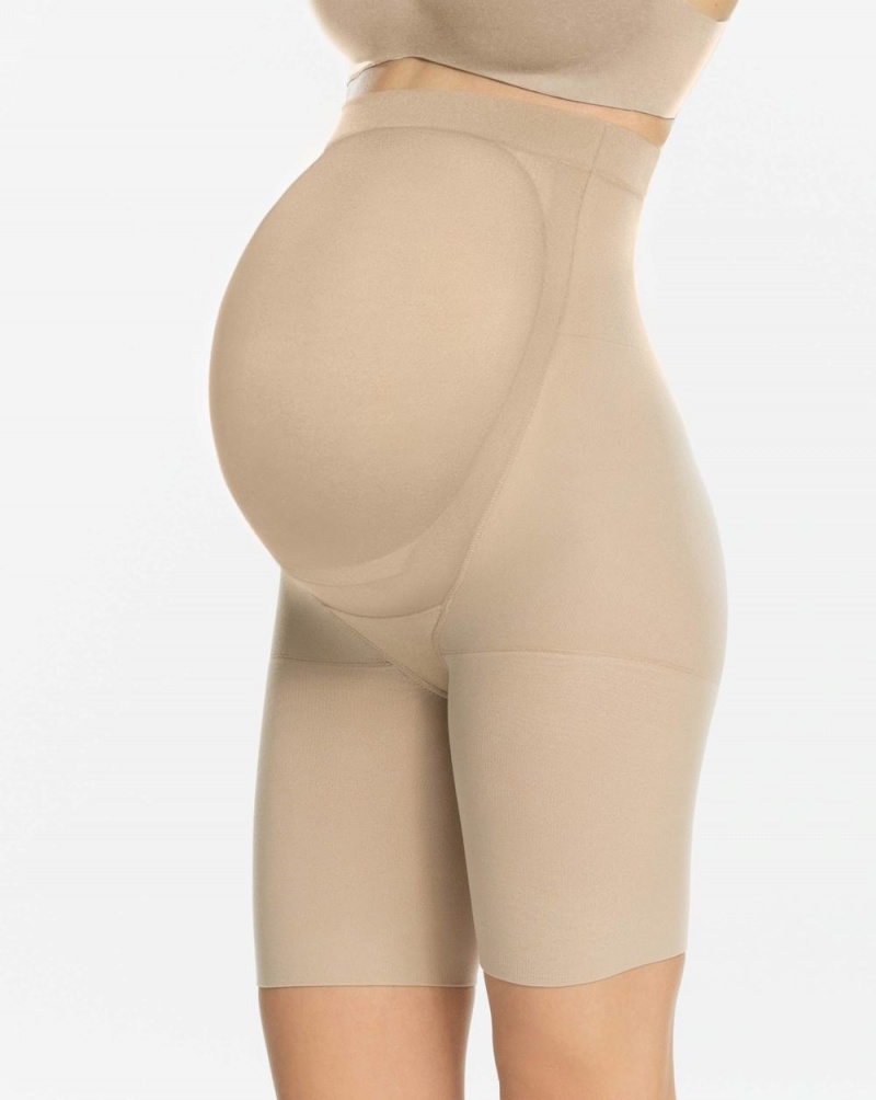 Short Spanx Mama Femme Beige France | EZOQ34579