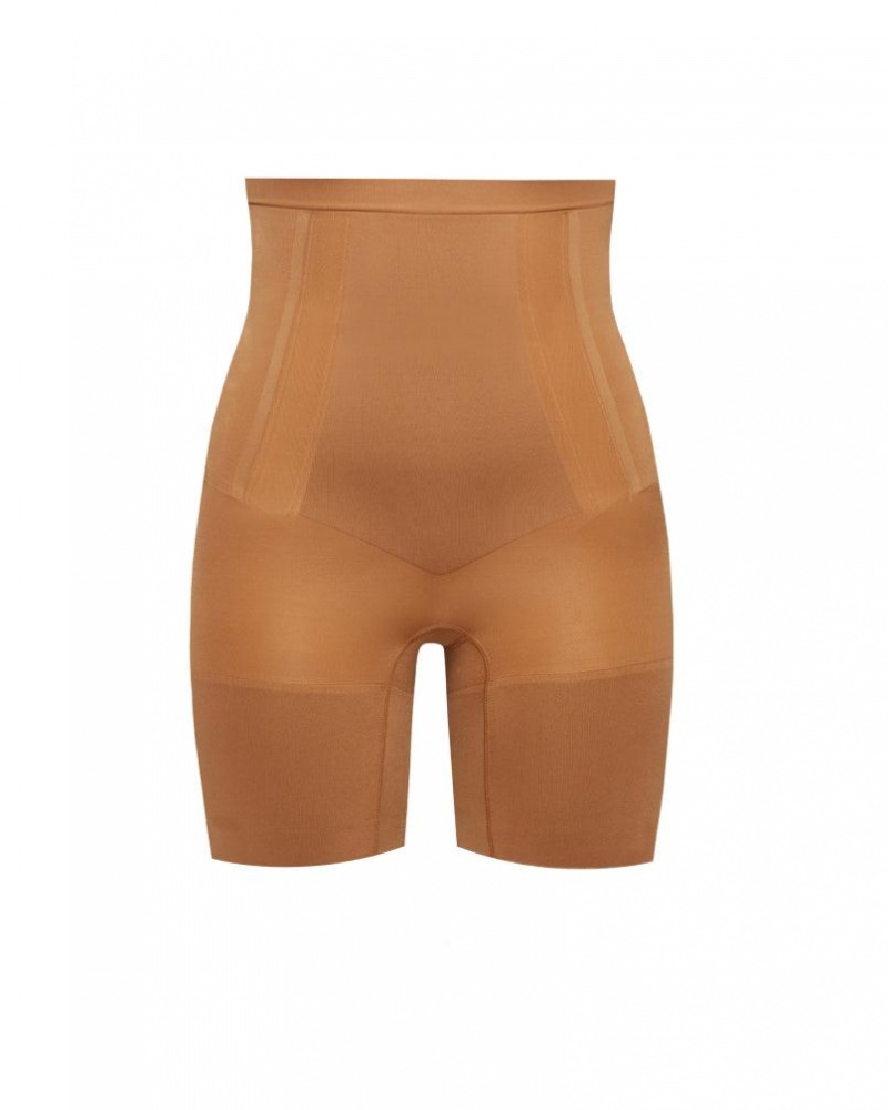 Short Spanx OnCore High-Waisted Mid-Thigh Femme Beige France | UGEH04926