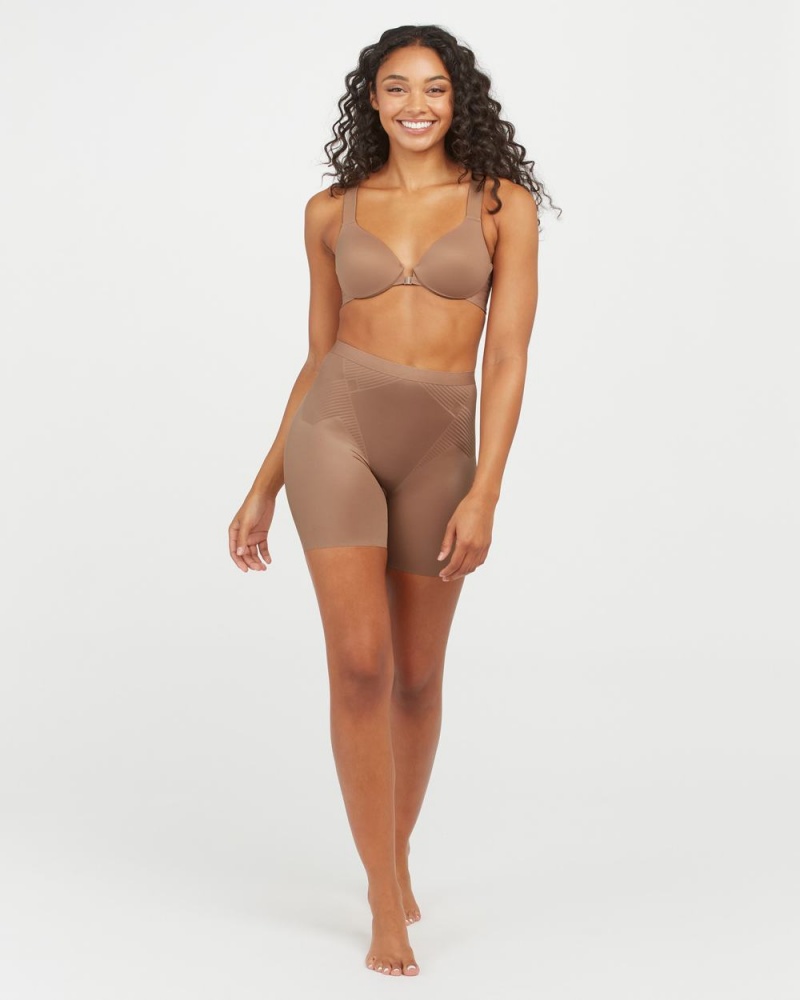 Short Spanx Thinstincts® 2.0 Girl Femme Cafe Au Lait France | XQGZ91405