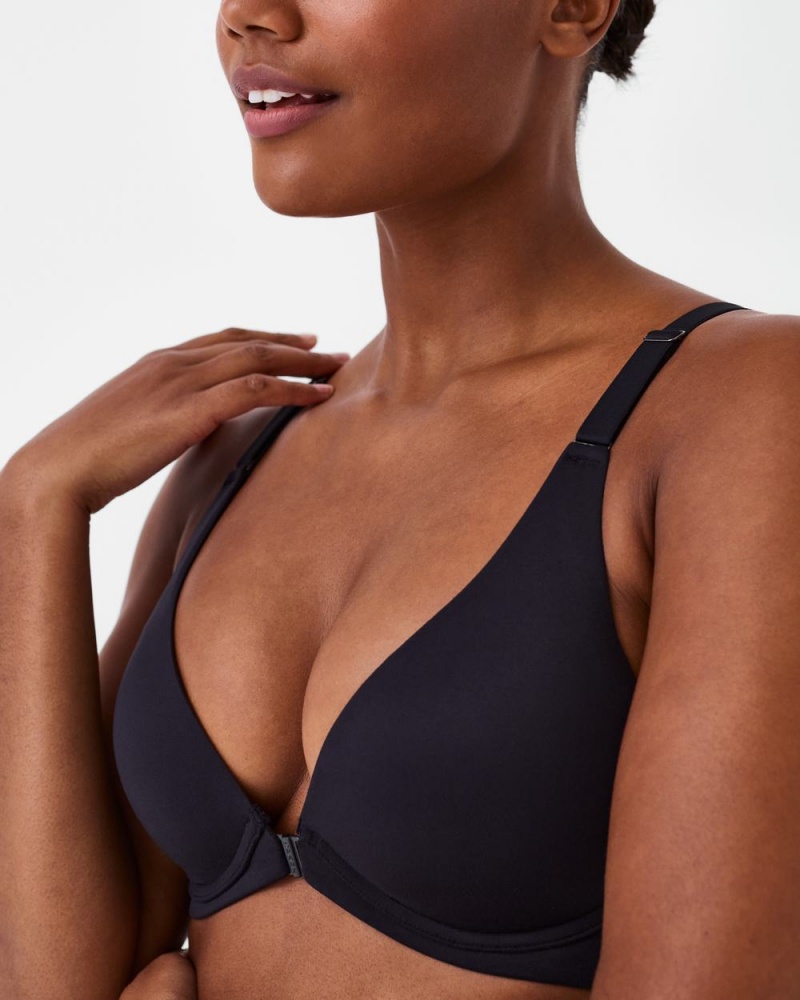 Soutien Gorge Spanx Bra-llelujah!® Adjustable Plunge Wireless Lift Femme Noir France | JWQN13064