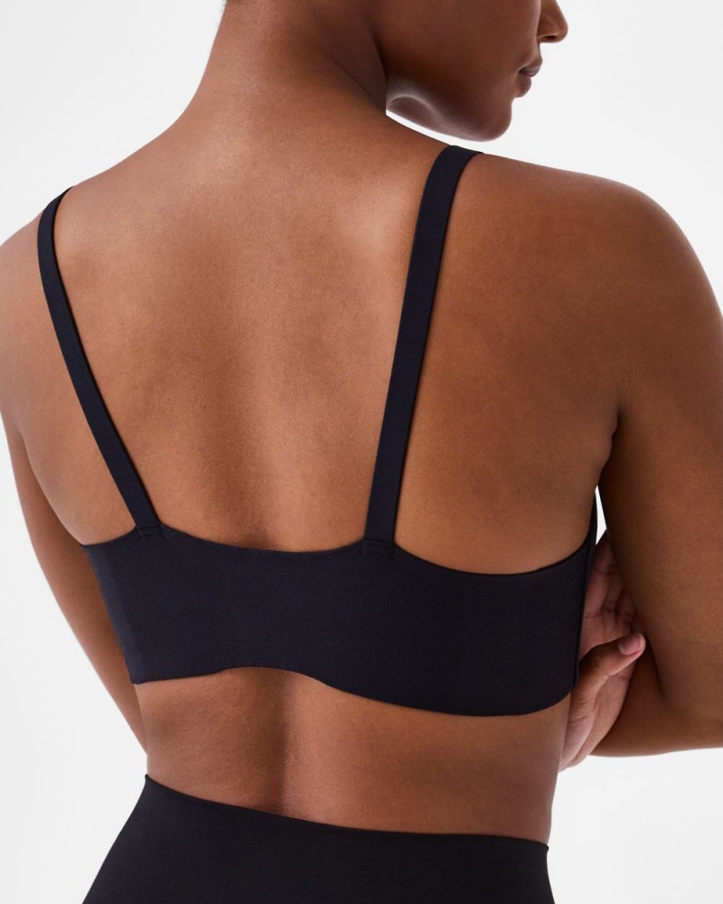 Soutien Gorge Spanx Bra-llelujah!® Adjustable Plunge Wireless Lift Femme Noir France | JWQN13064