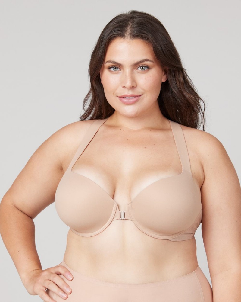 Soutien Gorge Spanx Bra-llelujah!® Lightly Doublée Racerback Femme Beige France | EPTL27091