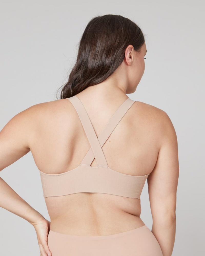 Soutien Gorge Spanx Bra-llelujah!® Unlined Racerback Femme Beige France | WSIZ92801