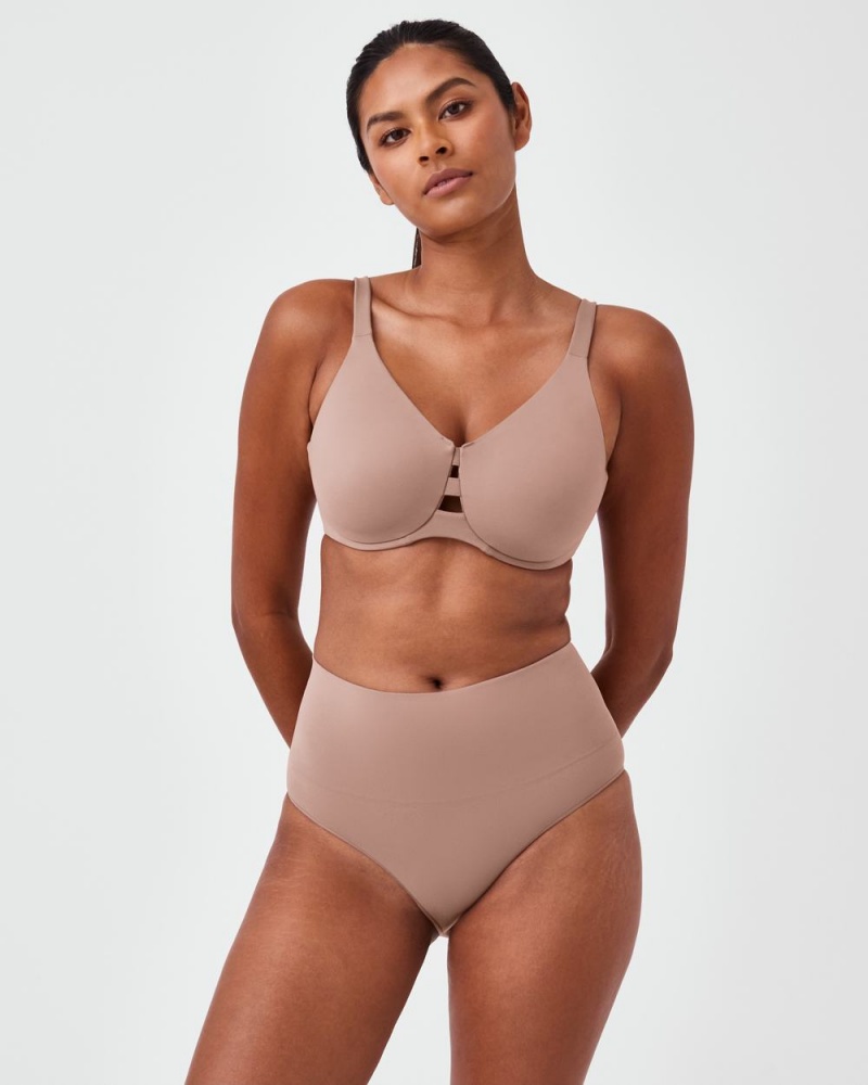 Soutien Gorge Spanx Low Profile Minimizer Femme Cafe Au Lait France | RZFC71392